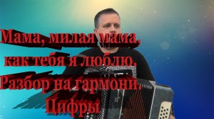 Мама, милая мама, как тебя я люблю. // Разбор на гармони.