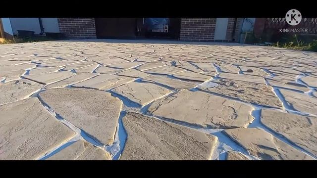 Затирка швов на площадке из камня.декоративный камень смотреть онлайн