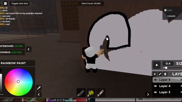 COSSPE // COAS - Roblox Spray Paint Graffiti смотреть онлайн