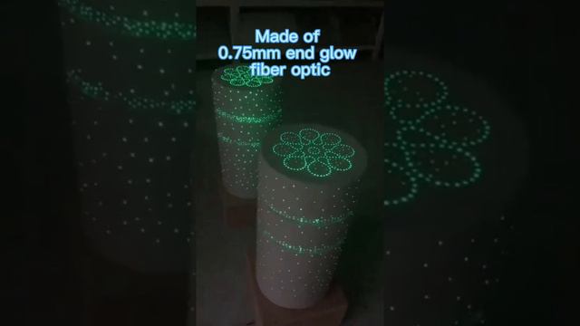 How to DIY a LED fiber optic concrete?