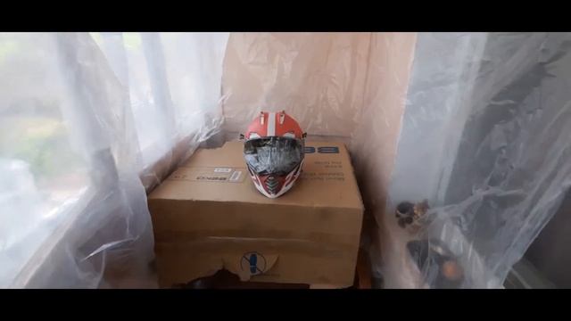 Покраска шлема LS2 в цвет мотоцикла Geon X-road)