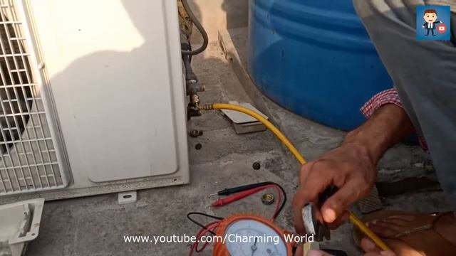 Orient Split Air Conditioner Gas Filling 1 Ton AC & Checking Pressure & Ampere Testing 2022