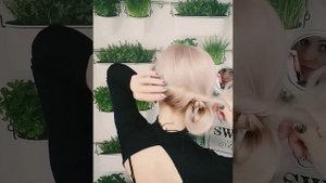 Лёгкая деловая прическа на скорую руку без шпилек самой себе