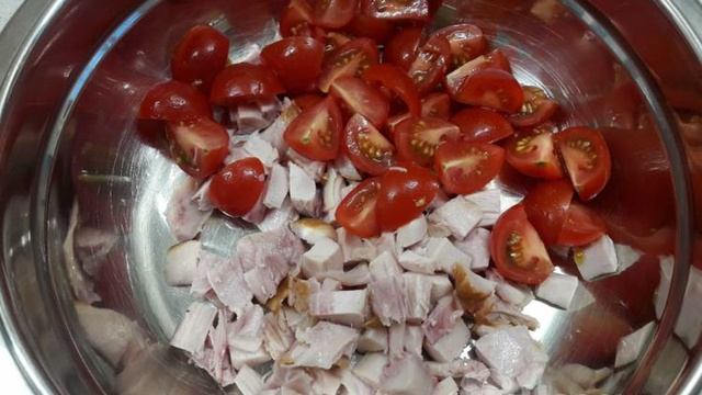 Цезарь с копчёной курицей