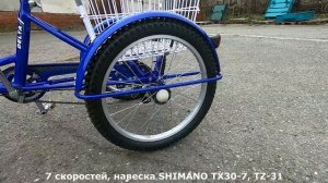 Велосипед 20" 3-х колесный грузовой DELTA TRIKE