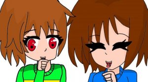 Frisk and chara #vore animation