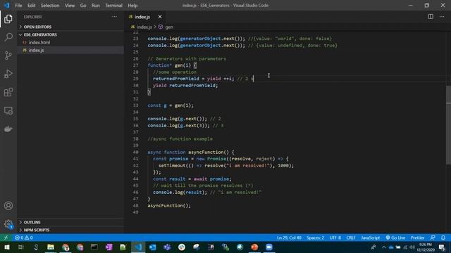 Practical Use Case of ES6 Generators.