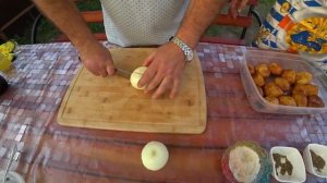 КАЗАН КЕБАБ из говядины в казане на костре. Простые рецепты.