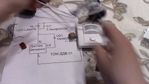 Датчик движения TDM ДДВ 01