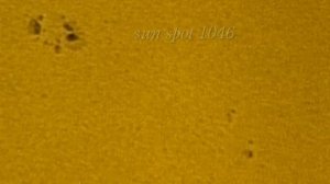 sunspot 1046 and 1048 observation • from `the kleinfriesen observatory 48´