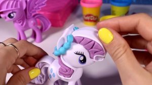 НАРЯЖАЕМ ПОНИ ИСКОРКУ И РАРИТИ - Май литл пони в наборе плей до