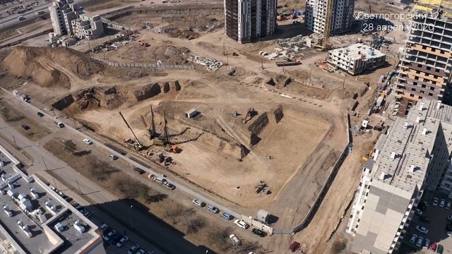 Строительство дома-квартала в Светлогорском, 12 смотреть онлайн