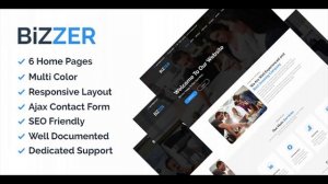 Bizzer - One Page Corporate and Business HTML5 Template | Themeforest Website Templates and Themes