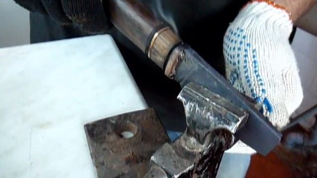 Снимаю рукоять с поломанного ножа. смотреть онлайн