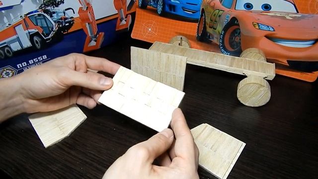 Камаз из спичек своими руками 6 - Кабина. Как сделать из спичек машинку. Поделки из спичек смотреть онлайн