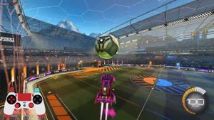 Как дриблить мяч в воздухе в rocket league