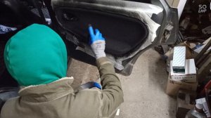 Покраска вставок дверных карт ВАЗ - 2114 за 500 рублей.