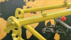 Покраска велосипедной рамы порошковой краской/ Хром и прозрачный золотой лак / Проблемы и дефекты