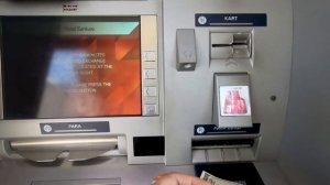 Как поменять наличные USD или EURO в уличном банкомате в Турции.