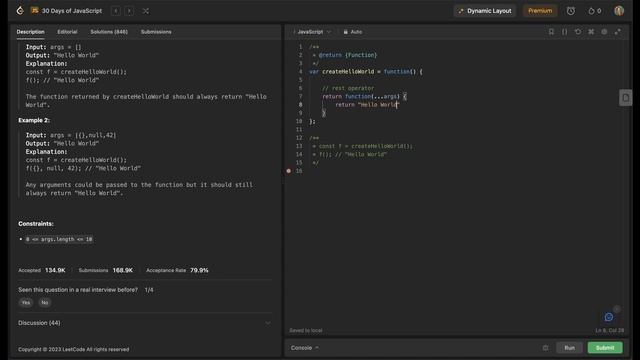 LeetCode 30 Days of JavaScript | Day 1