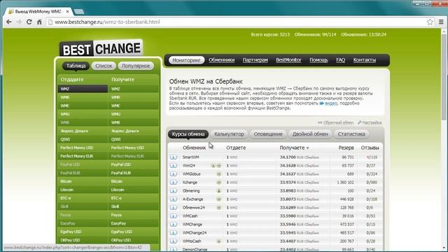 С минимальной комиссией перевести с WebMoney (Вебмани) WMZ на карту Сбербанка