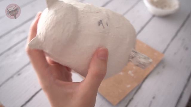 Paper Mache Cat Phone Holder  DIY
