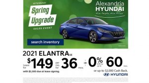 $149/Month Lease Offer | 2021 Hyundai Elantra | North American Car of The Year | @AlexandriaHyundai