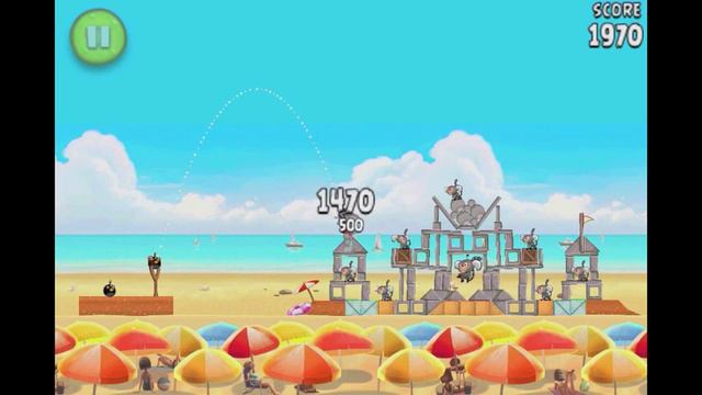 Angry Birds Rio 6-8 Beach Volley theme 3 Star Walkthrough video gameplay melon tutorial смотреть онлайн