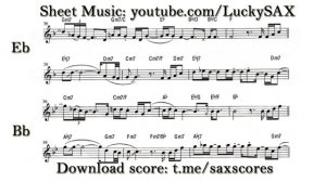 The Commodores - Easy | Sheet Music | alto tenor saxophone | backing track | PDF | LuckySAX | score