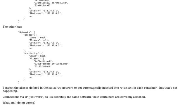 DevOps & SysAdmins: Why isn't docker populating /etc/hosts? смотреть онлайн