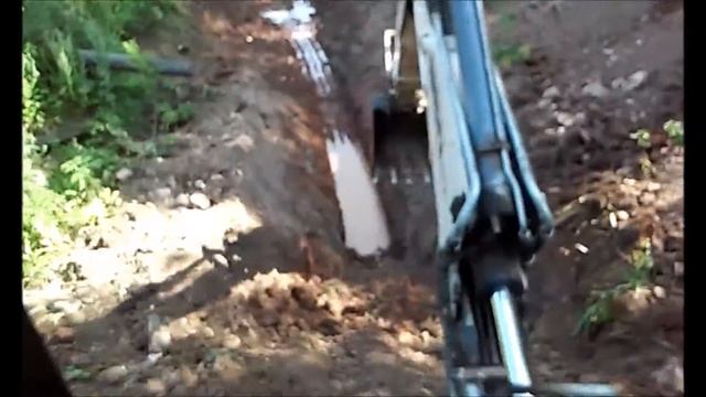 Терекс 860 Копка траншеи с откосами Terex 860 Digging trenches with slopes смотреть онлайн