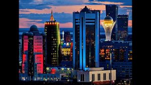 The most beautiful city of Astana at night / Самый красивый город Астана! Ночью!