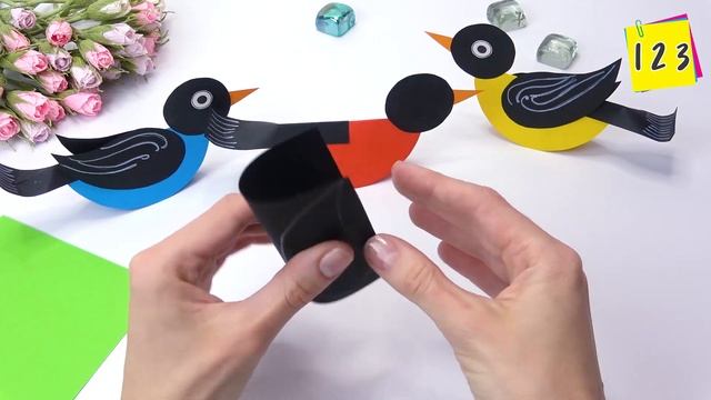 DIY paper toys | Easy paper birds making смотреть онлайн