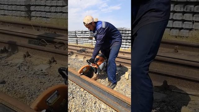 Быстрорез STIHL TS 800 Резка рельса Р65 смотреть онлайн