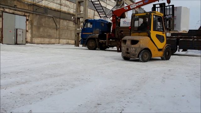Строю Дом из газобетона своими руками! Погрузка блоков THERMOCUBE на заводе. Термокуб Кострома