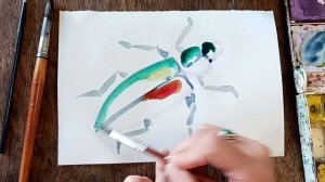 акварель рисования творчество живопись жук.