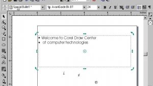 how to format text in coreldraw