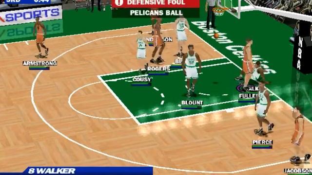 VS Boston Celtics 3rd Quarter Game, NBA Live 2000 PC Superst level Exibition mode смотреть онлайн