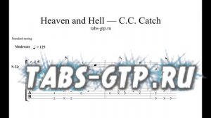 C.C. Catch - Heaven and Hell - ноты для гитары табы аранжировка