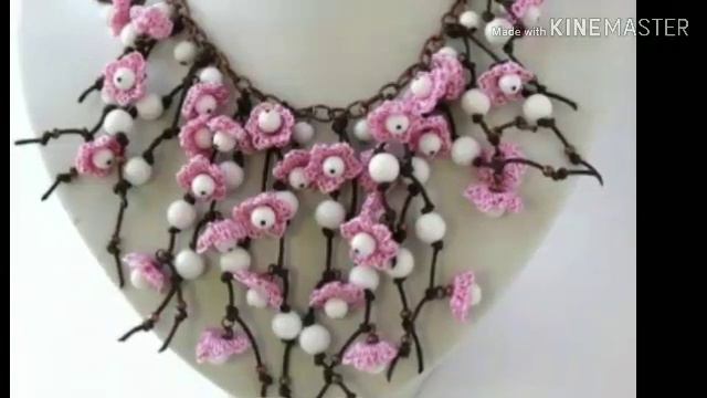 Урок 181. Очаровательные укрошения.Колье крючком. смотреть онлайн