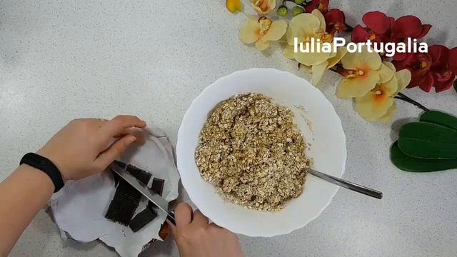 ОВСЯНОЕ ПЕЧЕНЬЕ С ШОКОЛАДОМ. 5 ИНГРЕДИЕНТОВ. БЕЗ МУКИ И САХАРА. ОЧЕНЬ ВКУСНО! смотреть онлайн