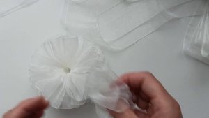 самые пышные банты из органзы на 1 сентября