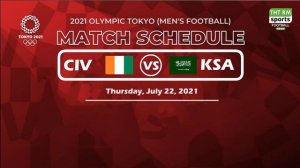 Olympics 2021 Men's Football Schedule 22 July | Time: India, Bangladesh, GMT/UTC & Team Country