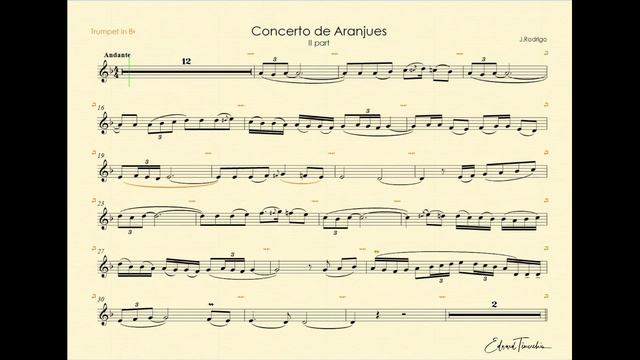 Родриго - Concerto de Aranjuez - минусовка для трубы
