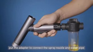 Комплект для мойки автомобиля с увеличивающимся шлангом