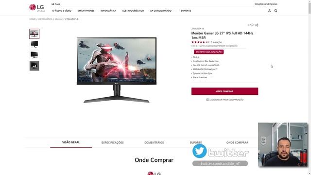 Monitor Gamer LG 27 144 hz - 27GL650F / 8 meses de alegria / Melhor monitor Gamer que já tive. смотреть онлайн