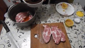 КАК жарить стейк  из свинины на мангале