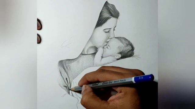 How to draw Lord Jesus and Mother Mary step by step || Christmas Special Mother Mary with Jesus смотреть онлайн