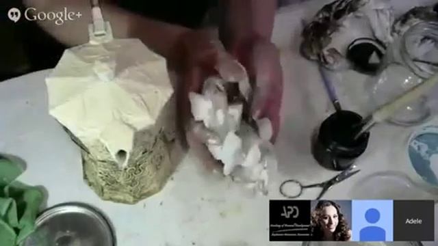 Декупаж.  "Волшебное кружево".  Адель Марано смотреть онлайн