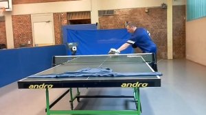 Тренировка 50. Подачи  из 0,5 А  справа  по всему столу. 2015.06.28.